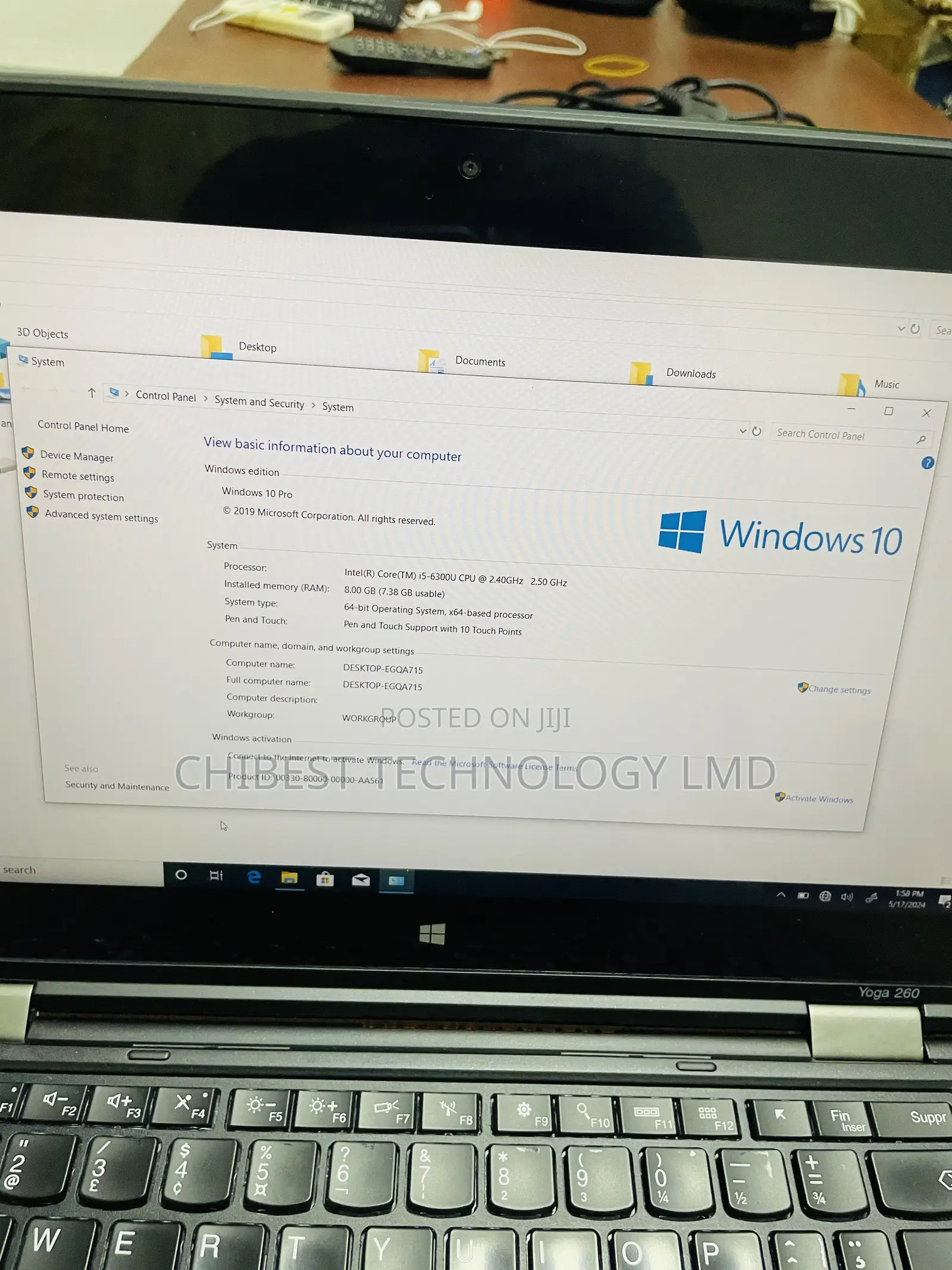 Laptop Lenovo Yoga 260 8GB Intel Core I5 SSD 256GB