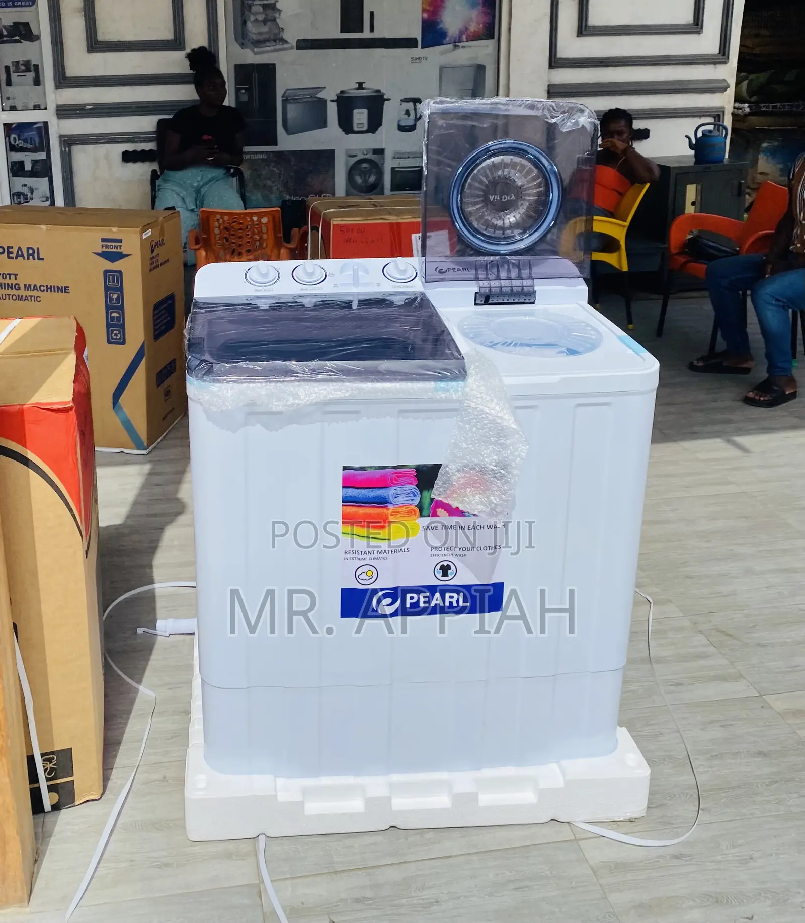Shop Durable Pearl Semi-Automatic Washing Machine(12kg).
