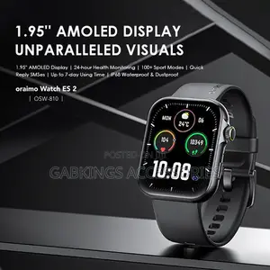 Oraimo Watch ES 2 1.95" Amoled Ip68 Smart Watch