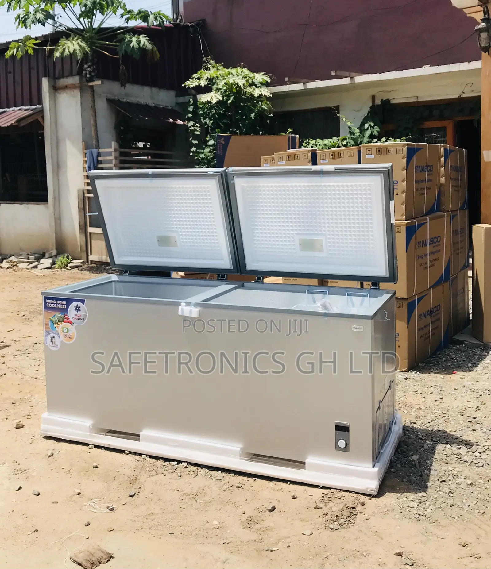 Zara-725 Doubledoor Gray Electric 400 Liters Chestfreezer