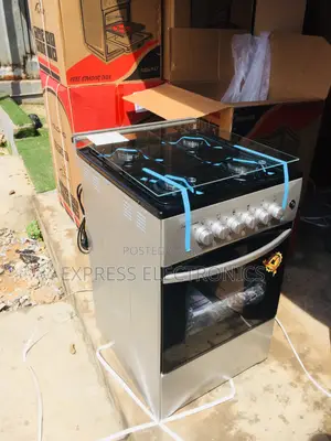 4burner Gas Cooker Oven Grill 50/50 Sliver. 