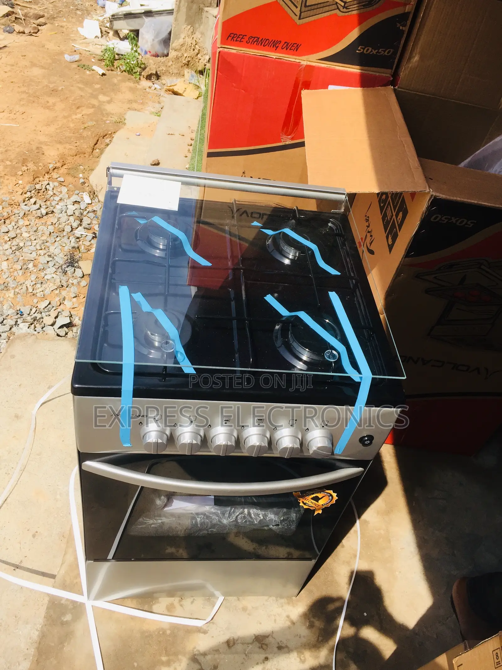 Bettet Deal on Sliver 50/50 Gas Cooker Oven 4burner.