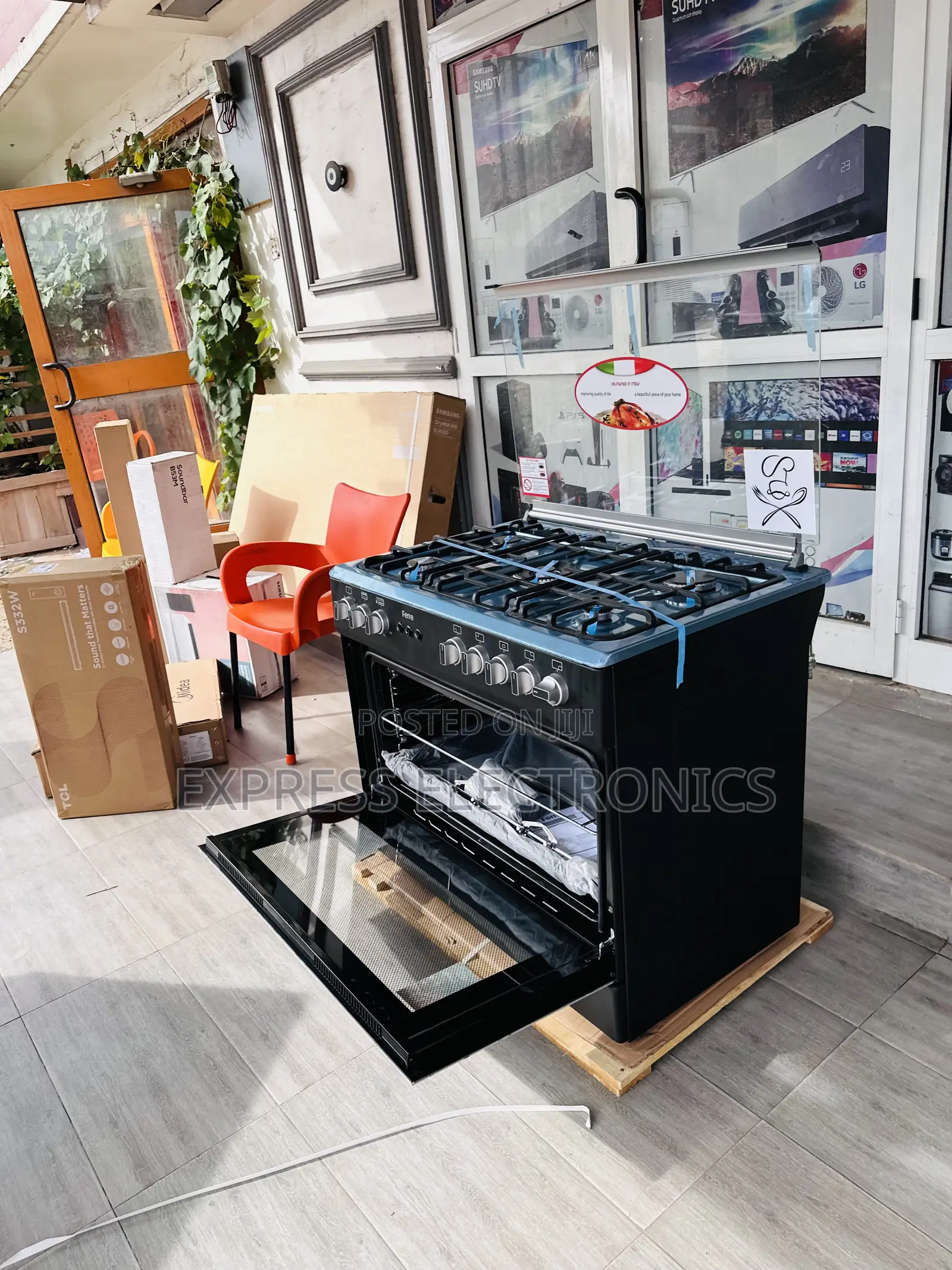 High Durability Gas Cooker Oven 5burner 60/90