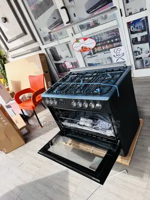 Nice Black Color Ferre 60/90 5burner Gas Stove Rotisserie