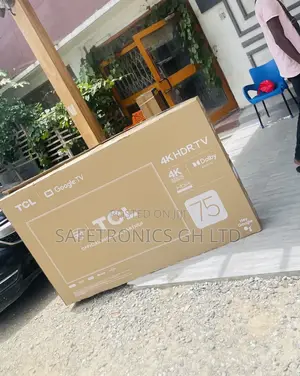Glossy Led Electric Black TCL 75 Inch Smart P635 Tv