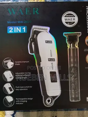 2 in 1 Hair Salon Grooming Kit Beard Trimmer and Clipper