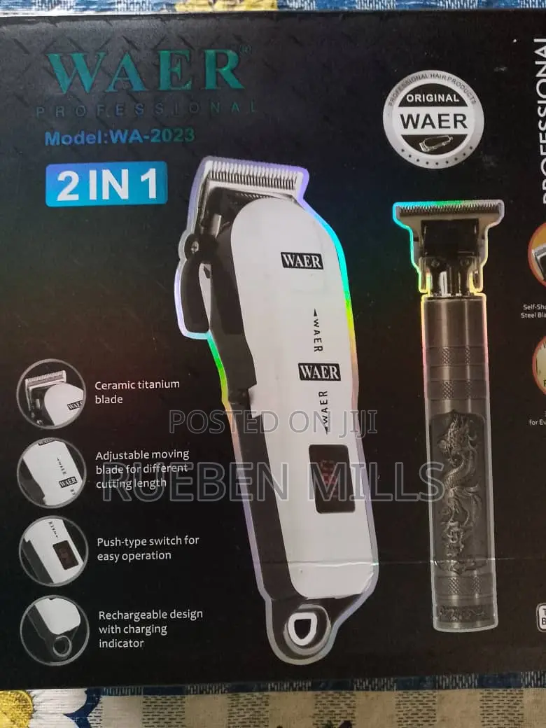 2 in 1 Hair Salon Grooming Kit Beard Trimmer and Clipper