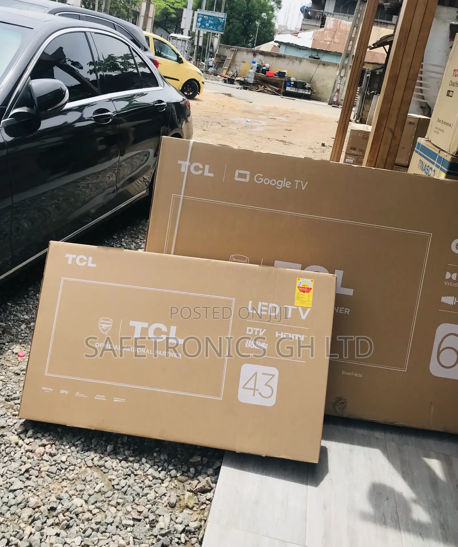 D3200 TCL Black 43 Inches Glossy Led Electric Tv
