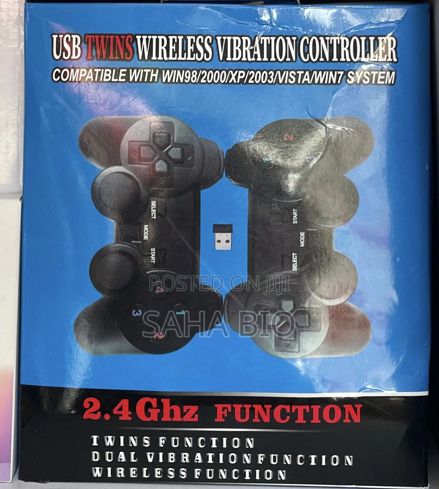 Brand New USB Twin Wireless Game Controller Pad