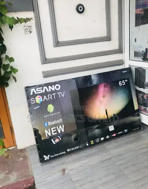 Black Glossy Asano Smart Electric Led 65 Inches Tv