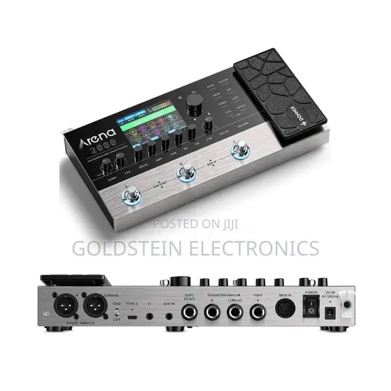Guitar Multi-Effects Pedal Donner Arena 2000 With Bluetooth
