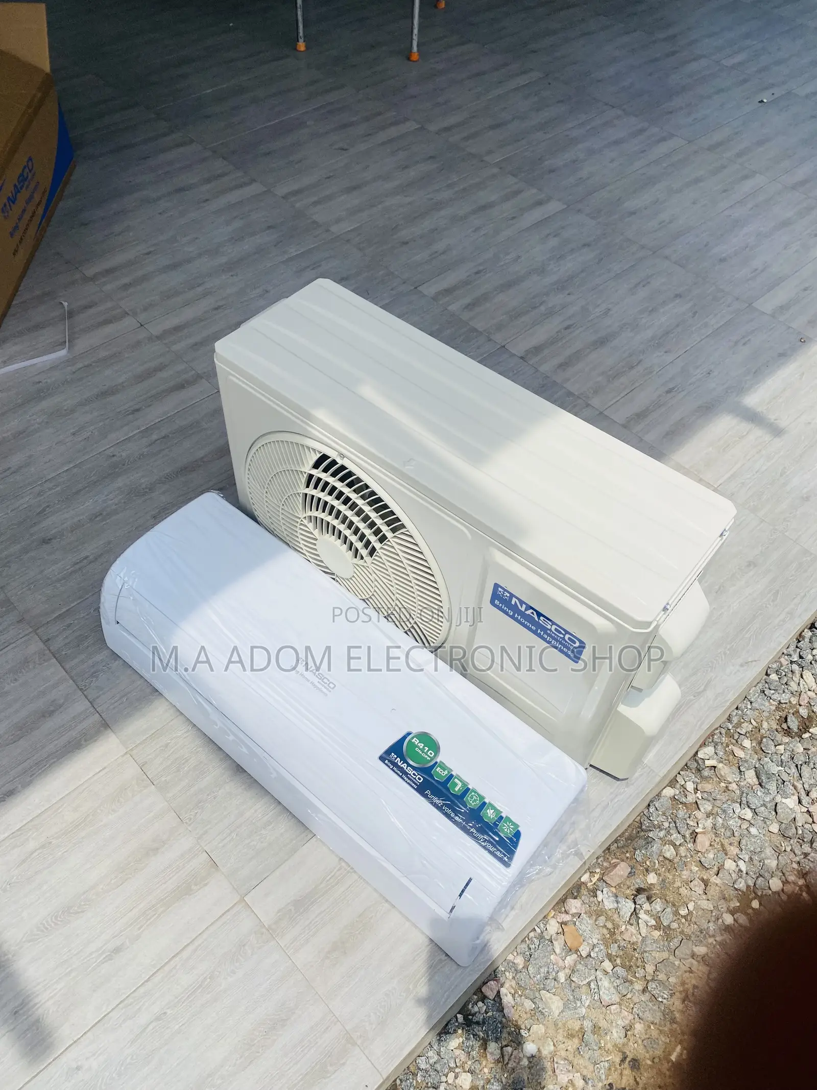 Durable Split Type Nasco 1.5hp Air Conditioner(White).