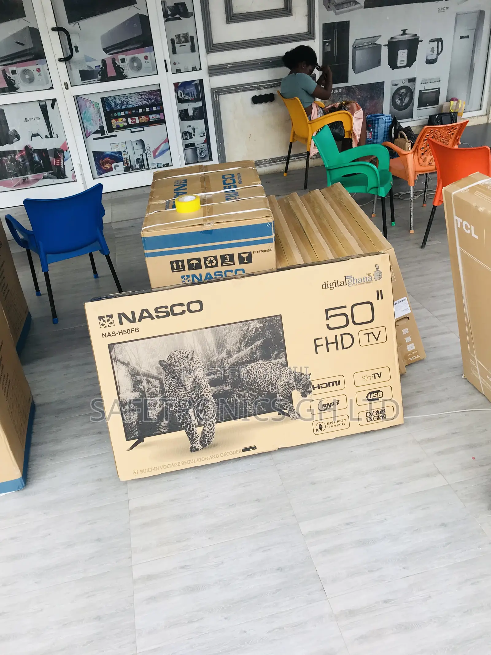 Digital Satellite 50 Inches Glossy Led Nasco Electric Tv