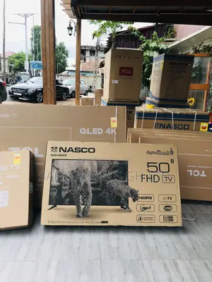 50 Inches Satellite Glossy Led Electric Black Nasco Tv