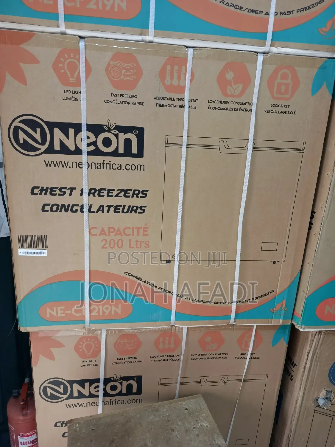 Neon Chest Freezer 200ltr (Ne-Cf219) Single Door