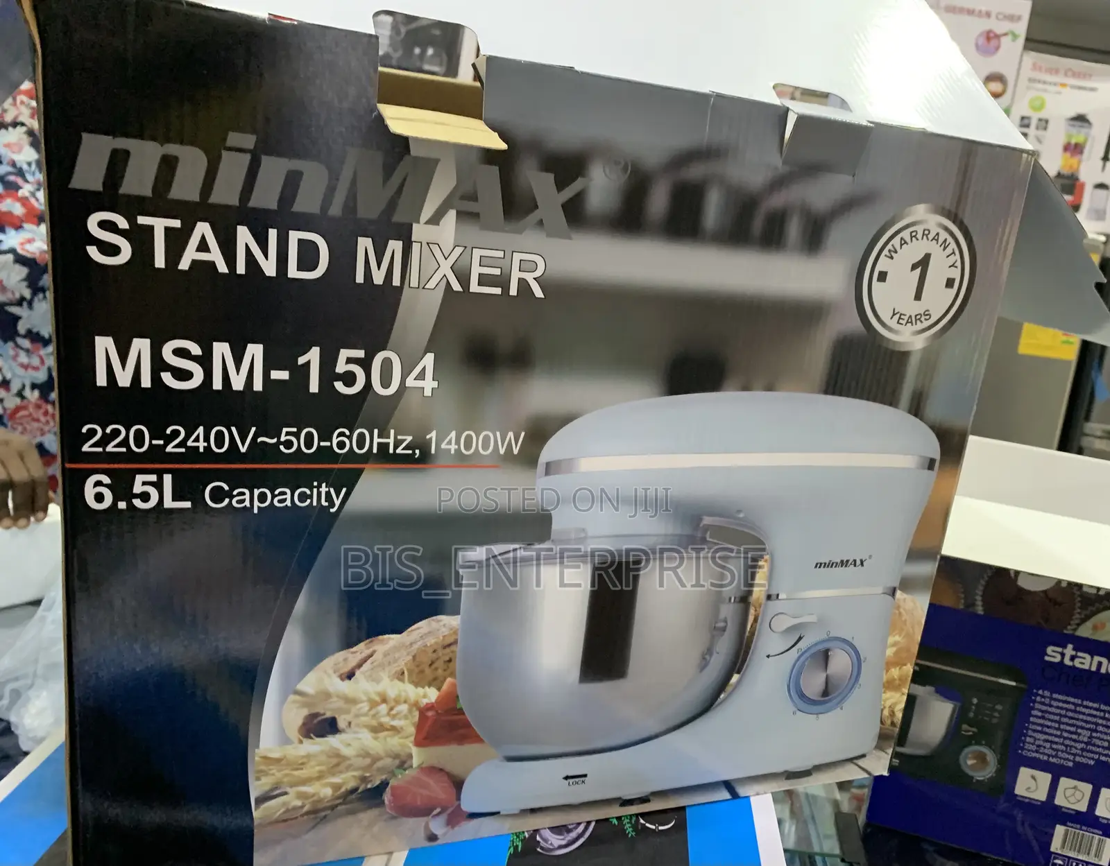 Min Max Stand Mixer(MSM -1504) 6.5L 1400w