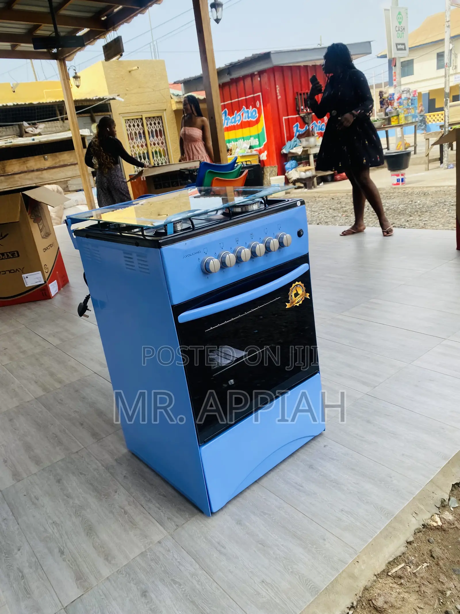 Shop Durable Oven and Grillvolcano 50x50 4 Gas Burner(Blue)