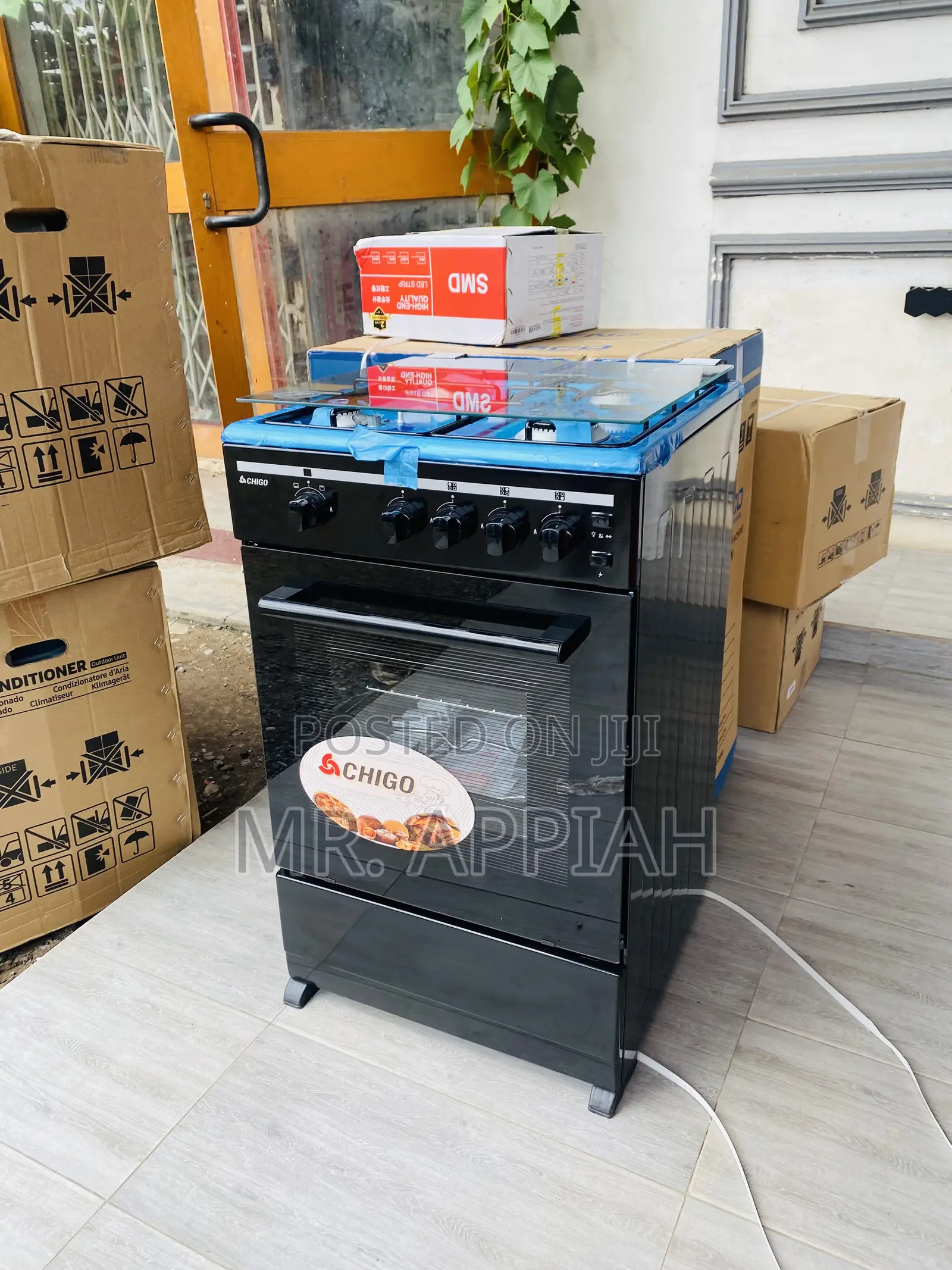 Purchase Authentic Chigo4gas Burner With Oven Grill,Black
