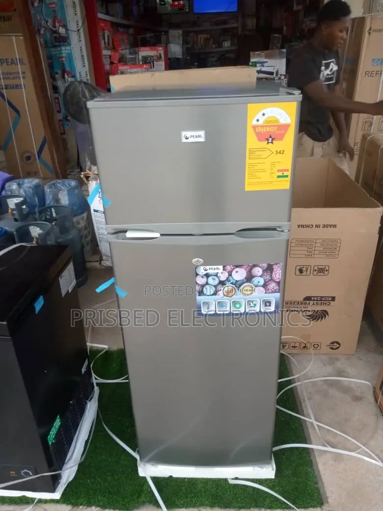 Pearl Double Door Fridge 205 Litres Top Freezer