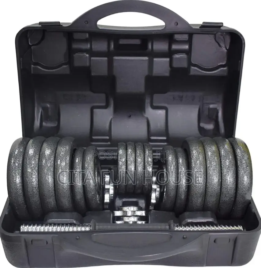 30kg Adjustable Dumbells Set/ Long Bar