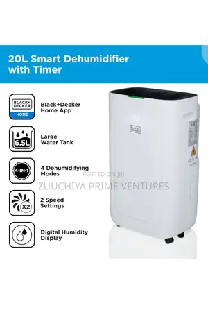 20.L Black+Decker Smart Dehumidif From Uk