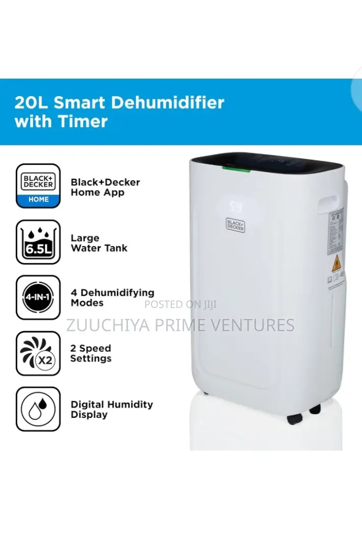 20.L Black+Decker Smart Dehumidif From Uk