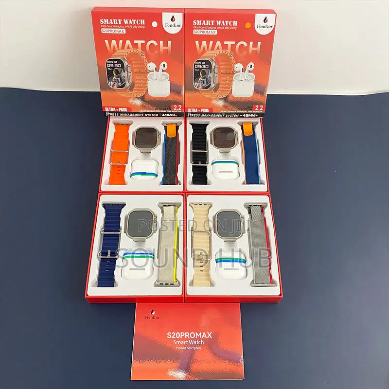S20 Promax Smart Watch With Earbuds