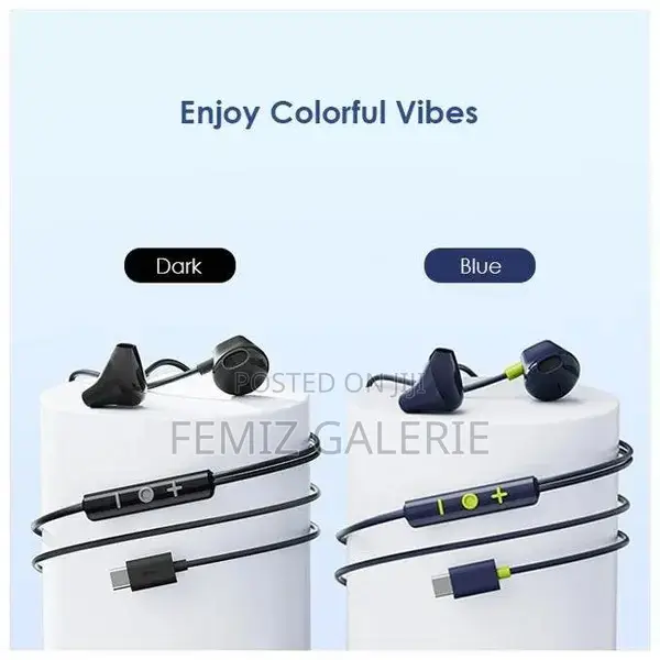 Oraimo Halo Airy Type-C Half in-Ear Wired Headphones