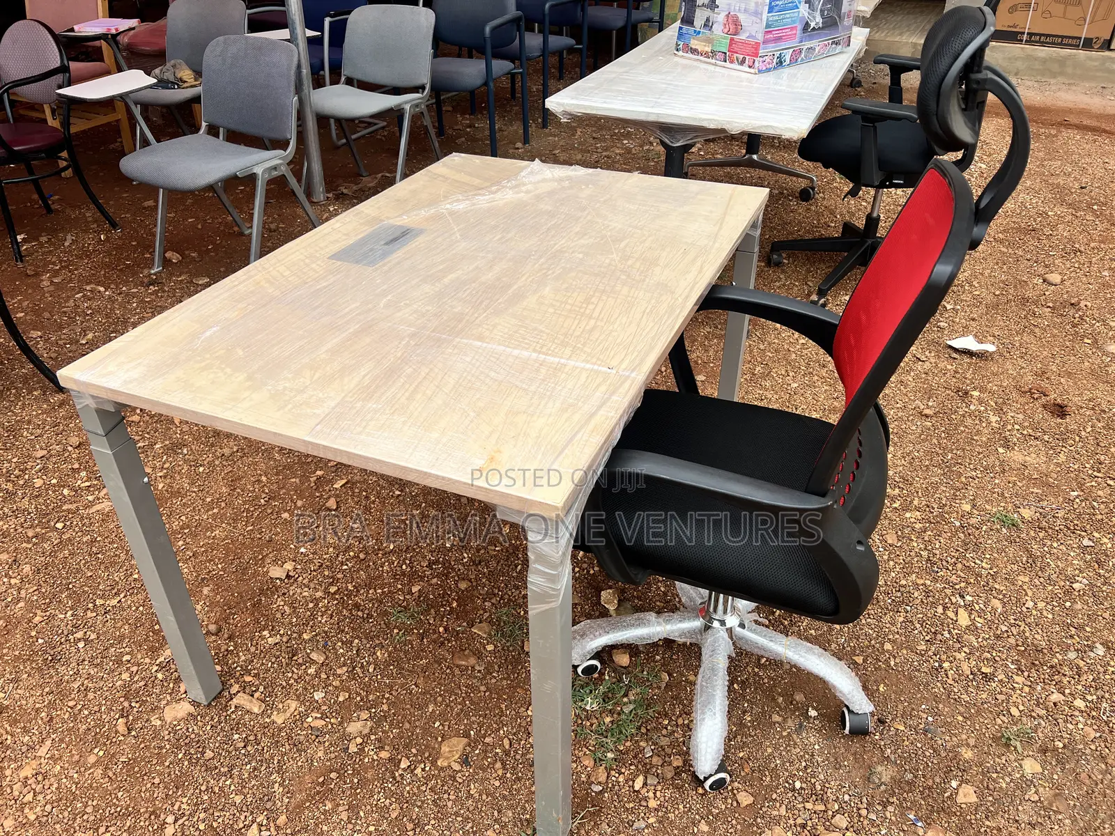 Uk Used Adjustable Table and a Chair