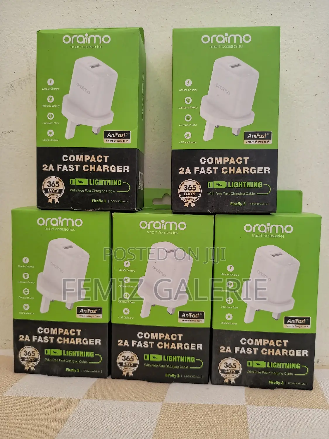 Oraimo Firefly 3 USB-A to Lightening (iPhone) Charger