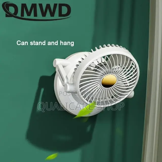 Portable Rechargeable Fan (Wall Mounted/Desktop)