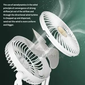 Portable Rechargeable Fan (Wall Mounted/Desktop)