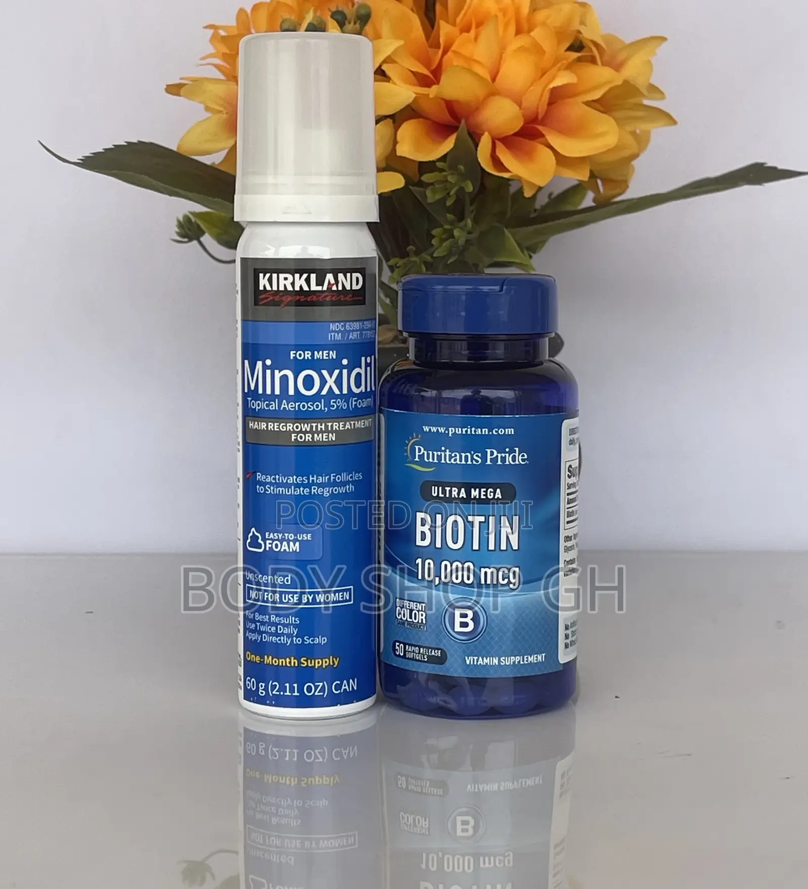 Biotin + Kirkland Minoxidil Foam for Beard and Hair Growth