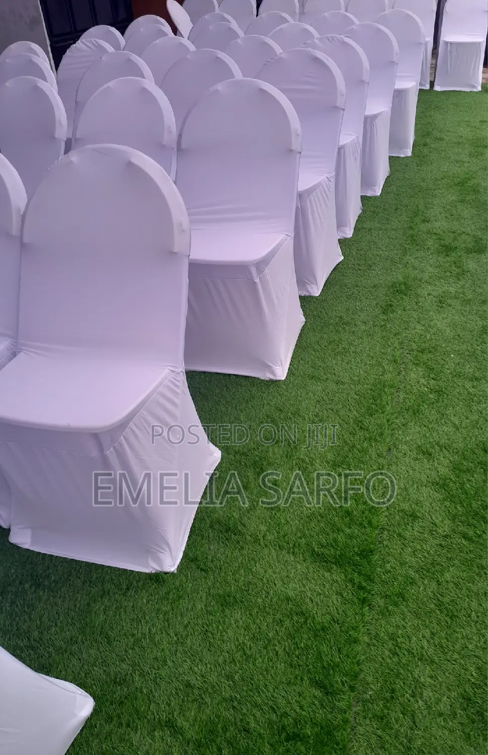 Artificial Green Grass and Chair Covers Rentals