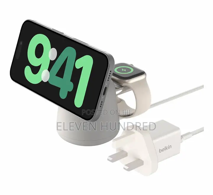Wireless Charging Dock With Magsafe (Belkin)