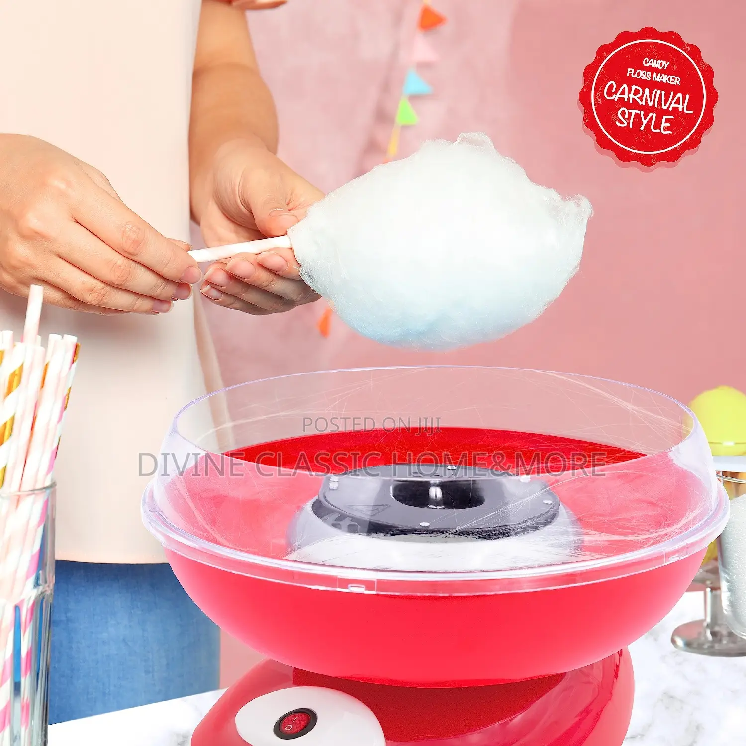 Global Gizmos 51560 Premium Candy Floss Maker / 500W /