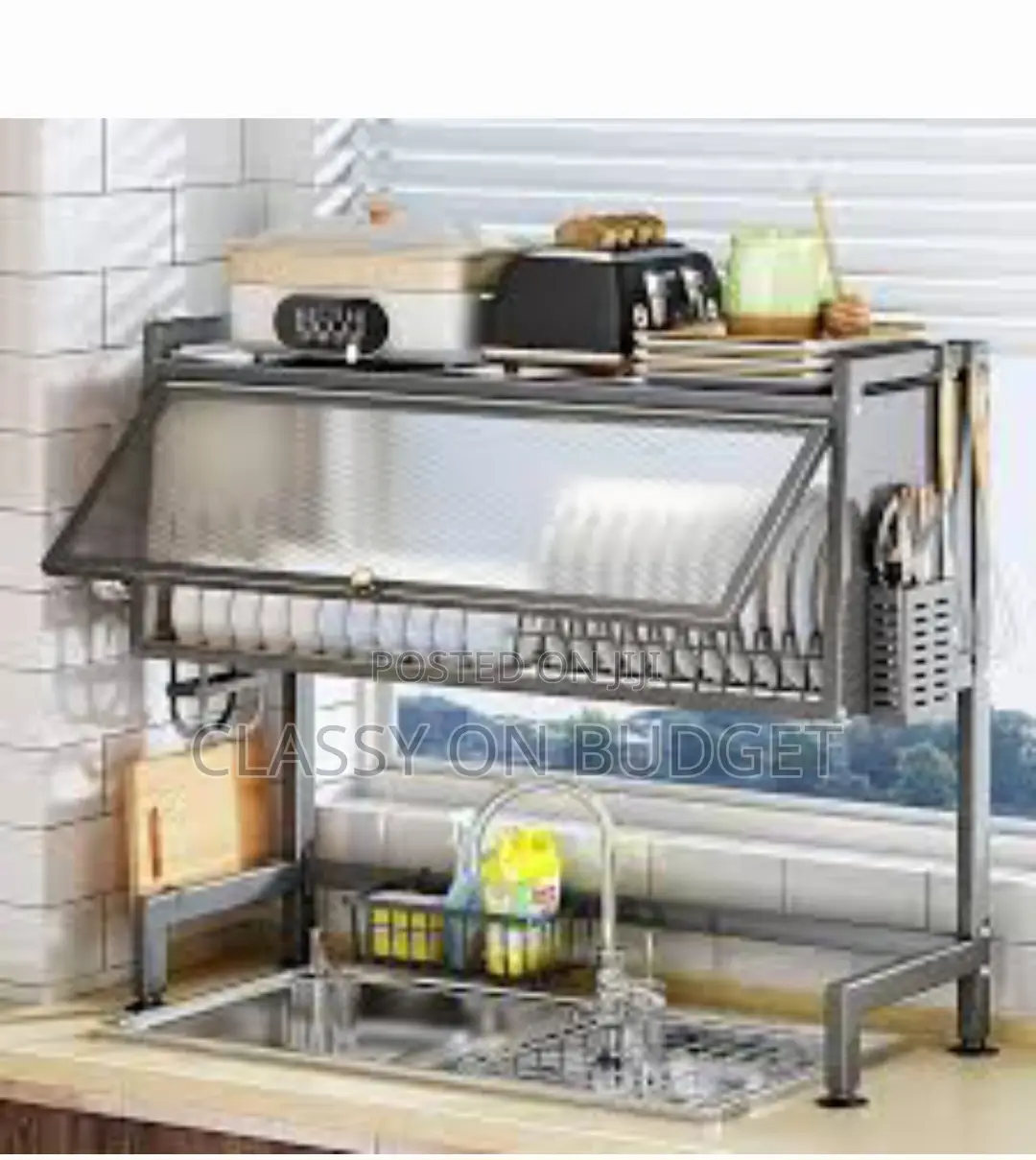 Over Sink Rack With Cover