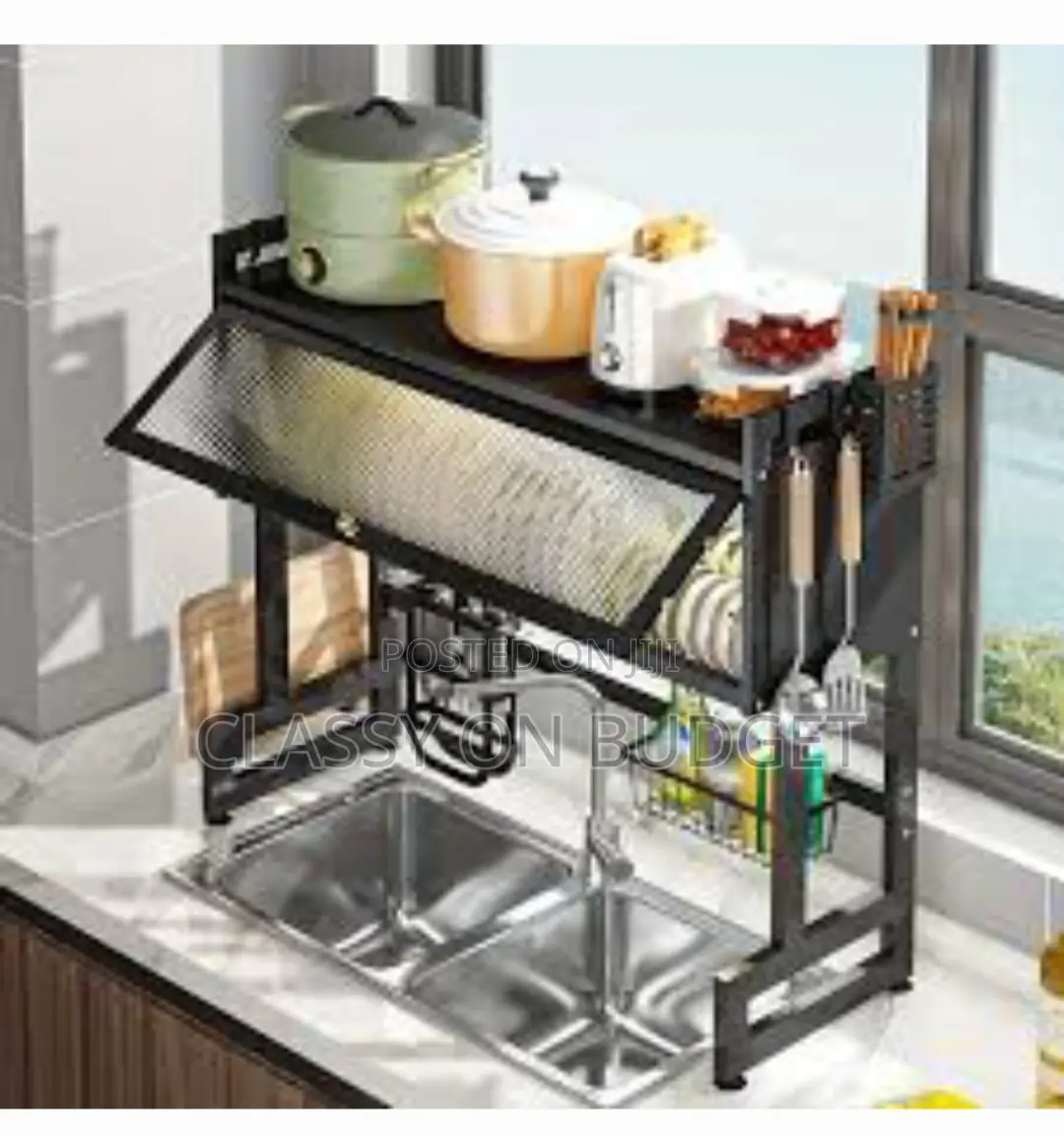 Over Sink Rack With Cover