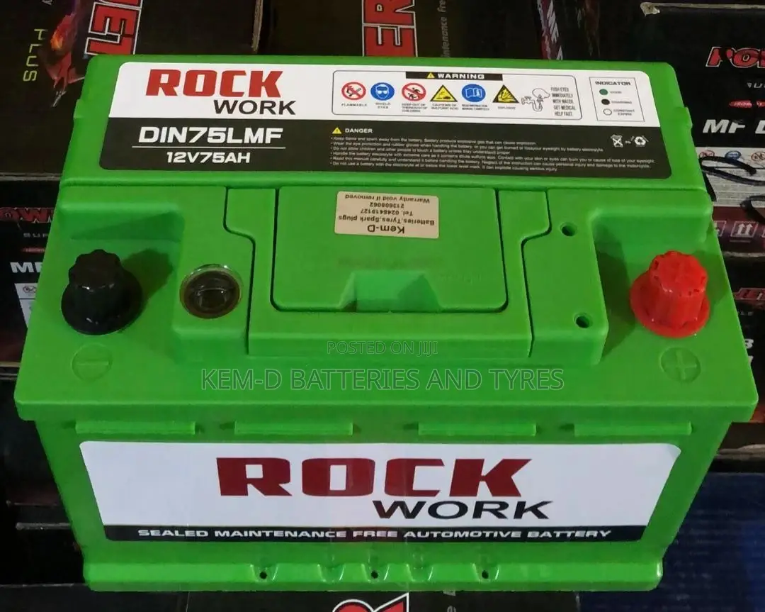15 Plates Rock Battery - 12volts 75ah + Free Delivery