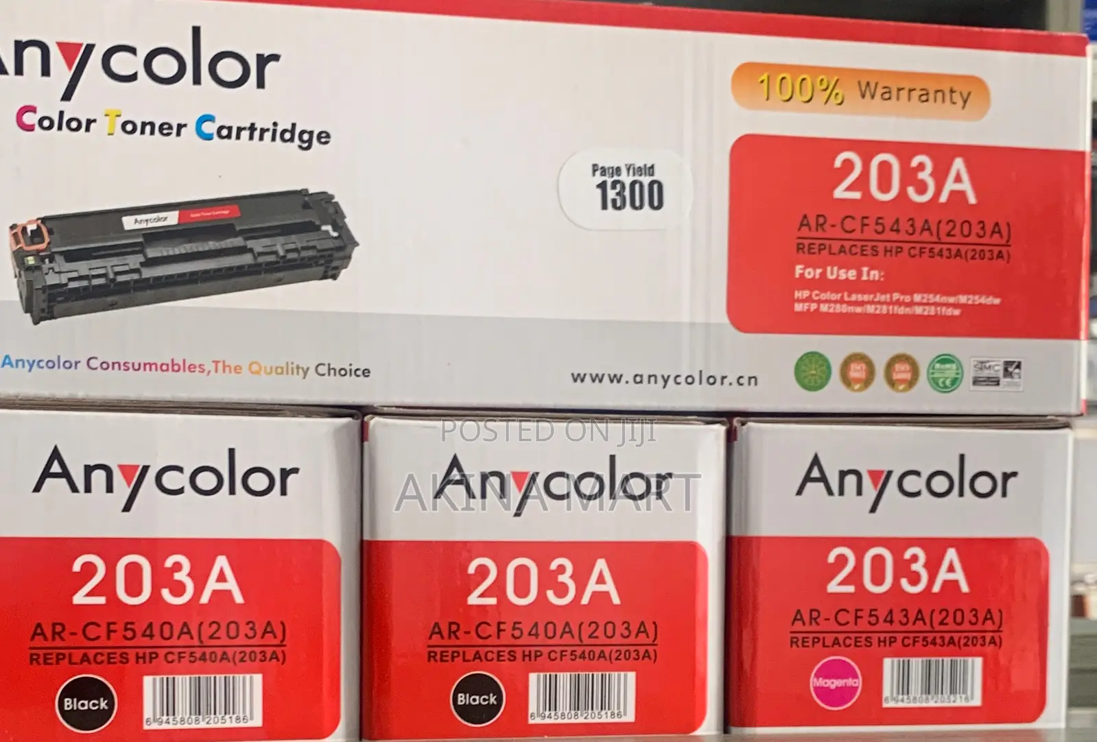 203a Toner Compatible Hp Color Toner 203a