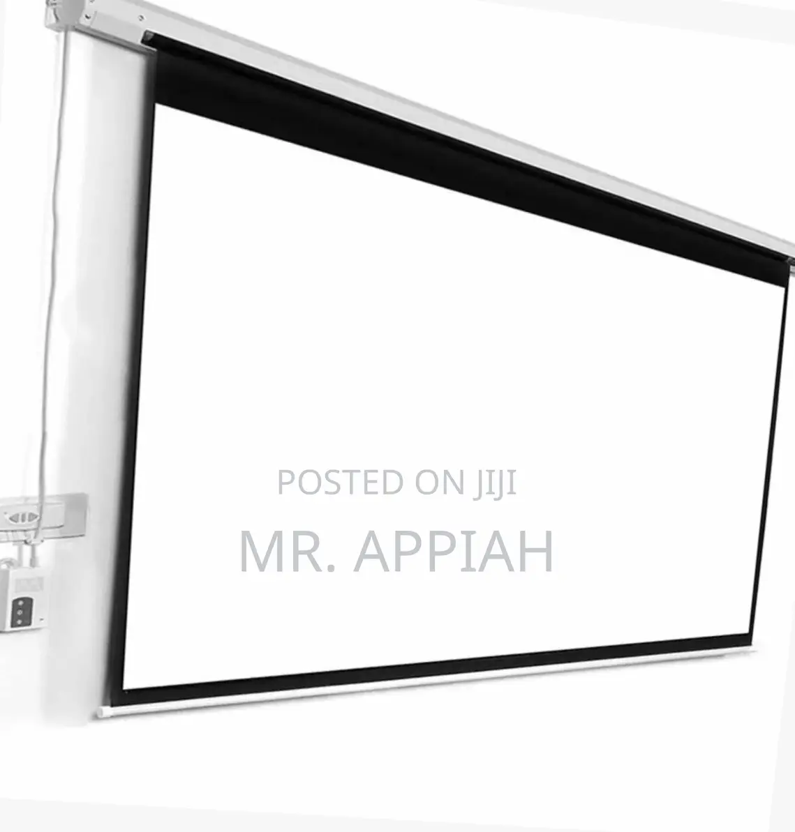Sleek Design Eldo150x150 Cm Electronic Projector Screen.