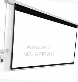 Sleek Design Eldo150x150 Cm Electronic Projector Screen.