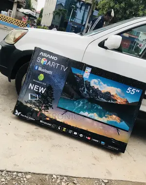 55 Inches Glossy  Led Electric Black Asano Tv