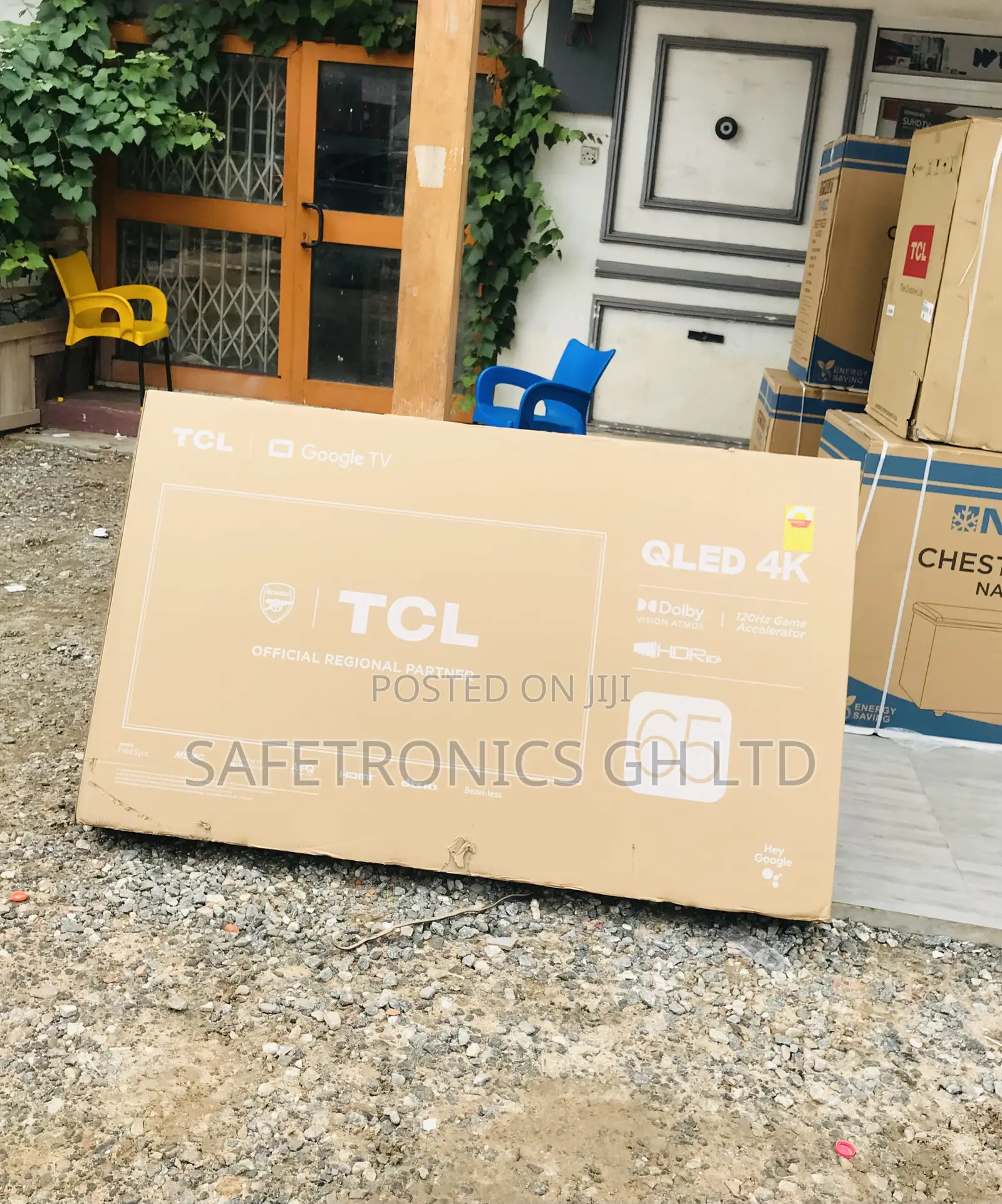 65 Inches Glossy UHD Qled Black C645 TCL Smart Electric Tv