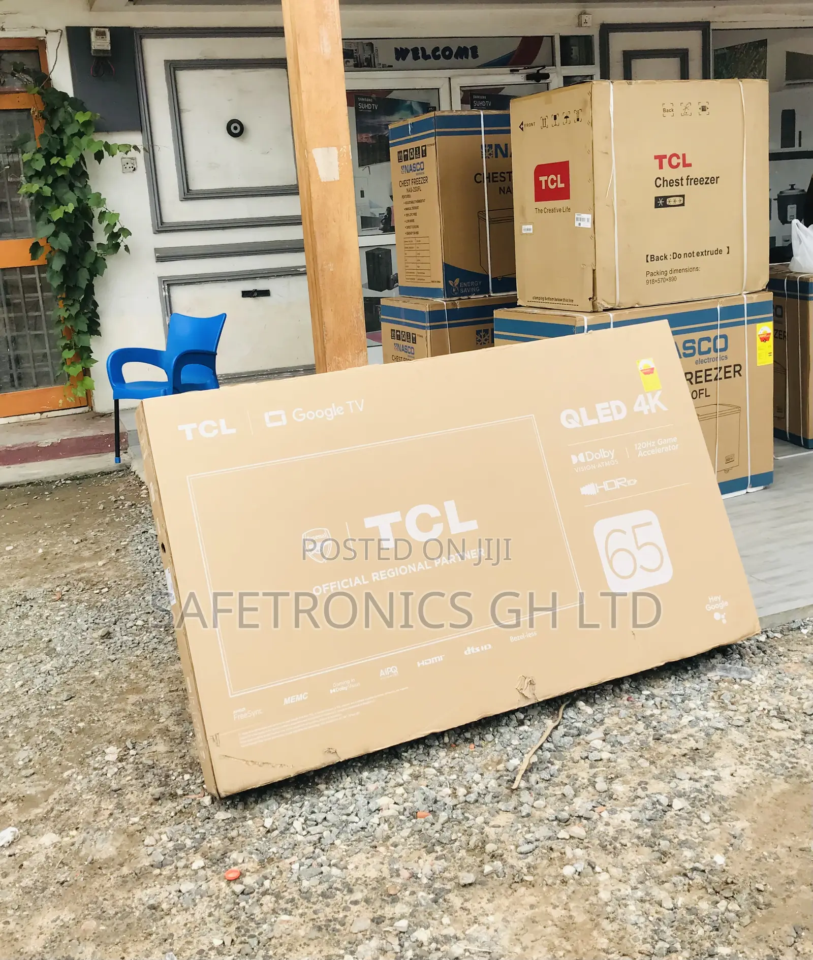 65 Inches Glossy UHD Qled Black C645 TCL Smart Electric Tv