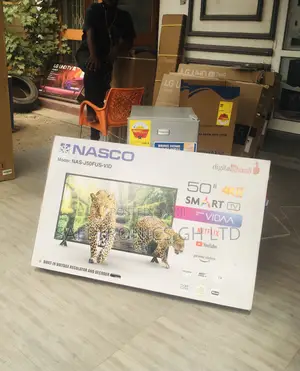 Smart Nasco 50 Inches  Black Electric Digital Satellite Tv