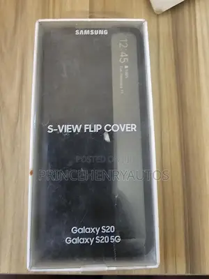 SAMSUNG Galaxy S20 Case, S-View Flip Cover (EF-ZG980CBEGUS)