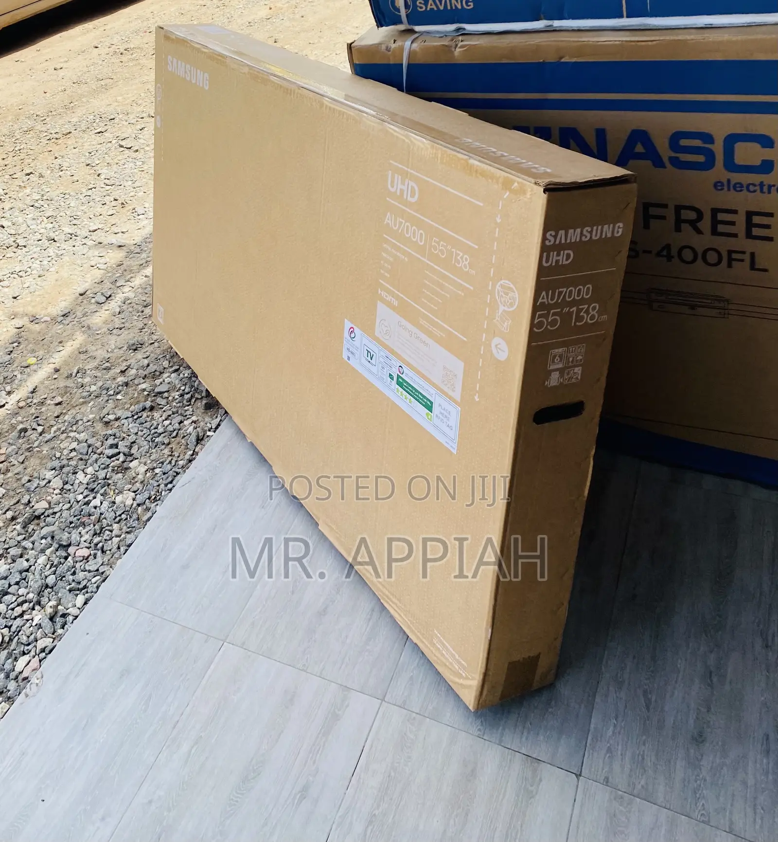 Elegant Black Samsung 55cu7000 55” Uhd Crystal Tv.