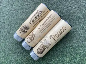 Customized Picture on Bamboo Flask.