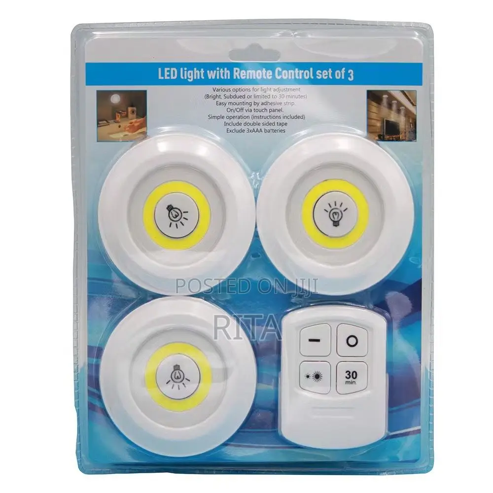 3pcs Wardrobe Led Battery Light
